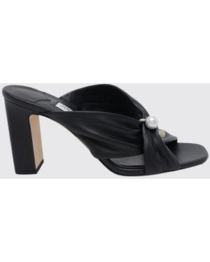 Jimmy Choo Rafi High-Heel Mules Sandals - Black
