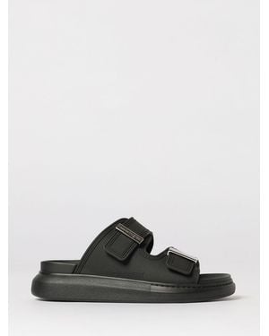 McQueen Flat Sandal - Black