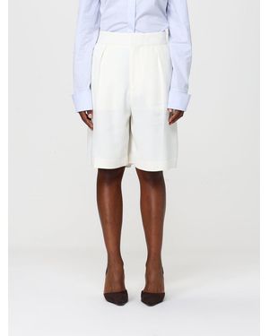 Victoria Beckham Viscose Shorts - White