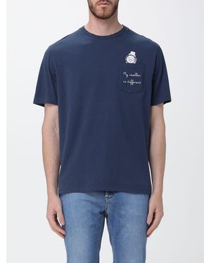 MC2 Saint Barth Cotton T-Shirt With Logo - Blue