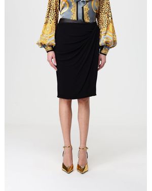 Versace Draped Skirt - Black