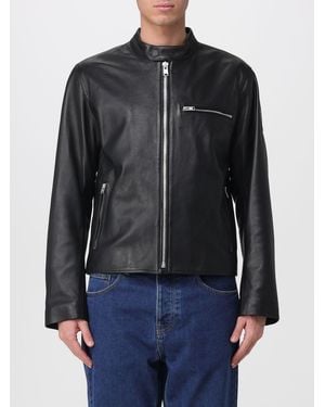 Belstaff Leather Track Racer Jacket - Black