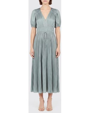Ulla Johnson Audra Puff Sleeve Midi Dress - Blue