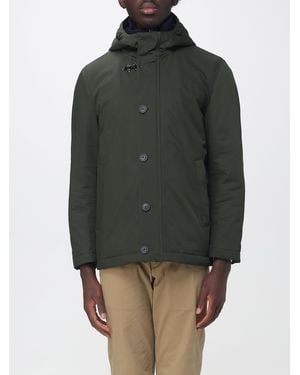Fay Waterproof Parka With Padded Hood And Iconic Toggles - Grey