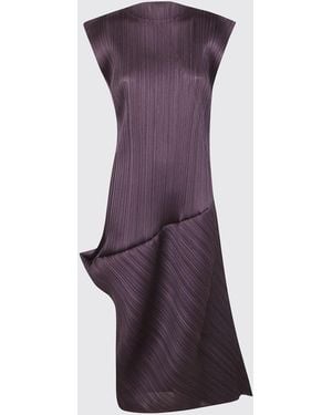 Pleats Please Issey Miyake Dress - Purple