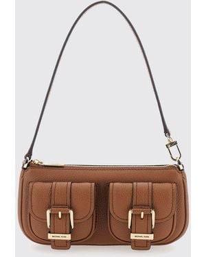 Michael Kors Zoe Grained Leather Bag - Brown