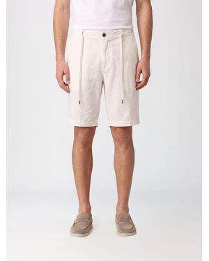 Myths Linen Drawstring Shorts - Pink