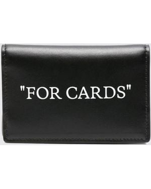 Off-White c/o Virgil Abloh Quote Leather Credit Card Holder - White