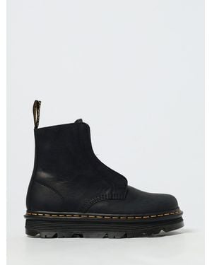 Dr. Martens Zebzag Laceless Leather Ankle Boots - Black
