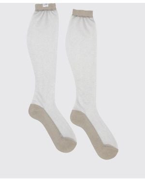 MM6 by Maison Margiela Cotton Blend Socks - White