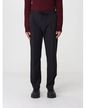 Herno Straight-Leg Technical Fabric Pants With An Elasticated Drawstring Waist - Blue