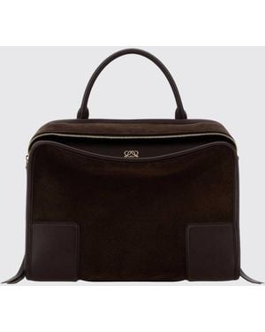 Loewe Amazona 180 Suede Bag - Black