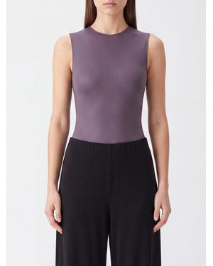 Maison Margiela Body Top De Jersey Con Hombros Descubiertos Y Corte Slim - Morado