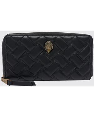 Kurt Geiger Eagle Matelassé Nappa Leather Wallet - Black