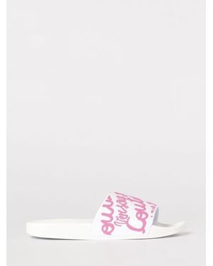 Versace Jeans Couture Rubber Sliders With Printed Logo - Pink