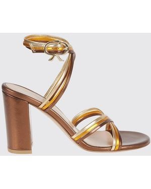 Gianvito Rossi Flache Sandalen Damen - Mettallic