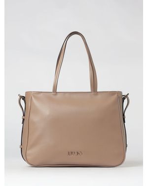 Liu Jo Faux Leather Arezu Tote Bag - Natural