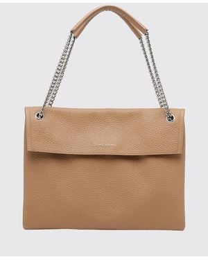 Orciani Venus Soft Medium Hammered Leather Bag - Natural