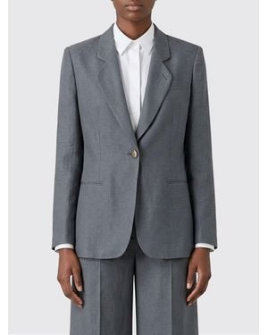 Giorgio Armani Linen Single Breasted Blazer - Grey