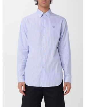 Versace Striped Cotton Casual Shirt - Blue