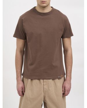 Paura Camiseta Básica De Algodón - Marrón