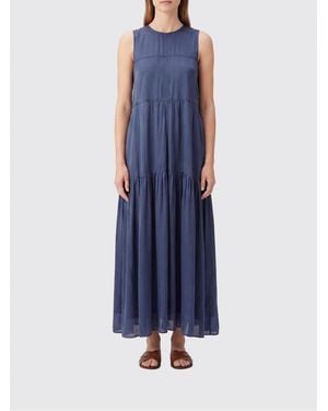 Aspesi Long Viscose Dress - Blue