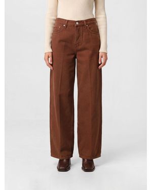 Haikure Vaqueros Bethany Wide Leg De Talle Medio En Denim De Algodón Orgánico - Marrón