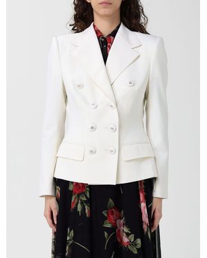 Dolce & Gabbana Dolce &Amp Gabbana Double-Breasted Virgin Wool Blazer - White