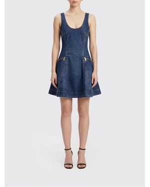 Self-Portrait Denim Dress - Blue