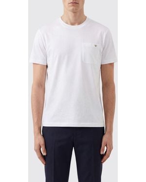 Valentino Slim Fit Vlogo Signature Cotton Pocket T-Shirt - White
