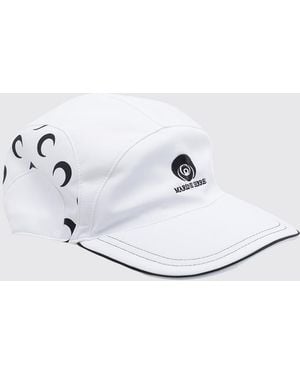 Marine Serre Crescent Moon Logo Polyamide Baseball Cap - White