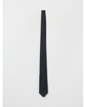 Luigi Borrelli Napoli Pure Silk Polka Dot Tie With Back Loop - White