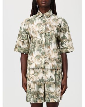 Max Mara Patterned Cotton Shirt - Natural