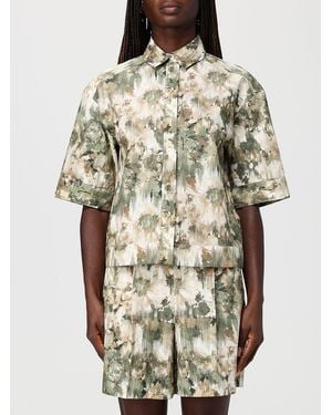 Max Mara Patterned Cotton Shirt - Natural