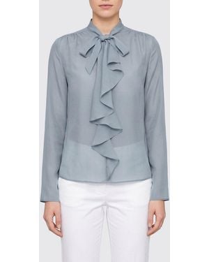 Jacob Cohen Silk Blend Shirt - Blue