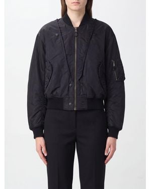 Maison Margiela Reversible Quilted Nylon Bomber Jacket With Iconic Four Stitches - Blue