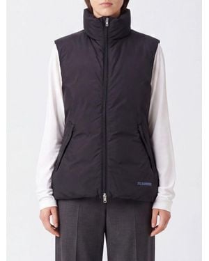 Jil Sander Slim-Fit Padded Technical Nylon Gilet With High Neck - Blue