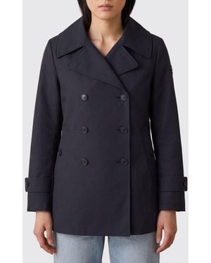 Save The Duck Double-Breasted Trench Coat - Blue