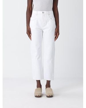 Isabel Marant Denim Cropped Jeans - White