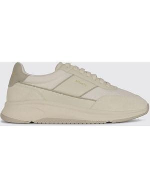 Axel Arigato Genesis Neo Runner Leather And Mesh Sneakers With Bicolour Design - Natural