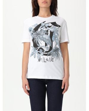 Just Cavalli Tropical Bird Print Tshirt - White