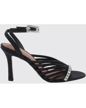Kurt Geiger High Stiletto Heel Sandals With Ankle Strap - Black
