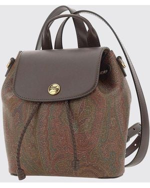 Etro Zaino Small Arnica Paisley - Marrone