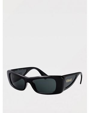 Versace Rectangular Sunglasses With Standard Lens Lightweight And Comfortable Eye Protection - Black