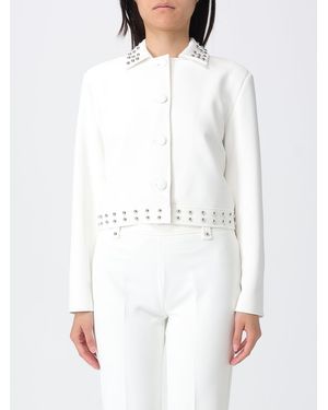 Liu Jo Polyester Jacket With Studs - White