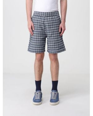Carhartt Check Cotton Shorts - Blue