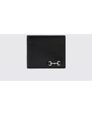 Gucci Horsebit Smooth Calfskin Wallet With Banknote Pocket - White