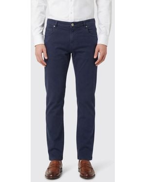 Eleventy Stretch Cotton Slim Fit Jeans - Blue