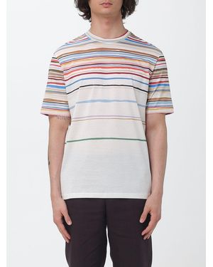 Paul Smith Striped Cotton T-Shirt - White