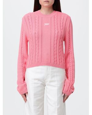 Tommy Hilfiger Cotton Knit Top With Logo - Red
